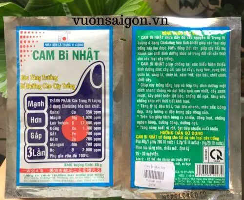 Phân bón lá trung vi lượng CAM Bi NHẬT cambi nhật 308