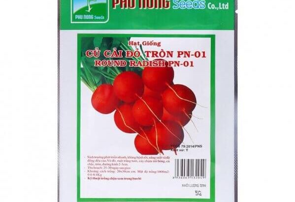 Hạt Giống Củ cải Đỏ Tròn Phú Nông